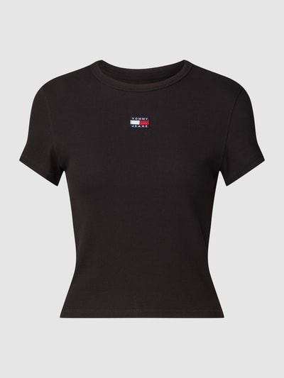 Tommy Jeans T-Shirt mit Label-Patch Black 2