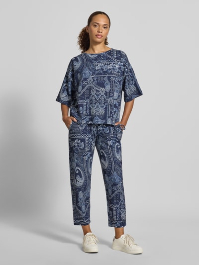 Christian Berg Woman Relaxed Fit Bluse aus Viskose-Mix Dunkelblau 1