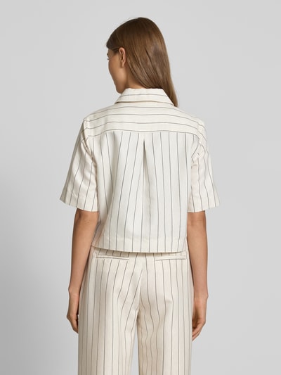 comma Regular Fit Blazeraus Viskose-Mix mit Leinen-Anteil Weiss 5