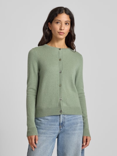 Christian Berg Woman Kurtka z dzianiny z kaszmiru z okrągłym dekoltem Trzcinowy 4