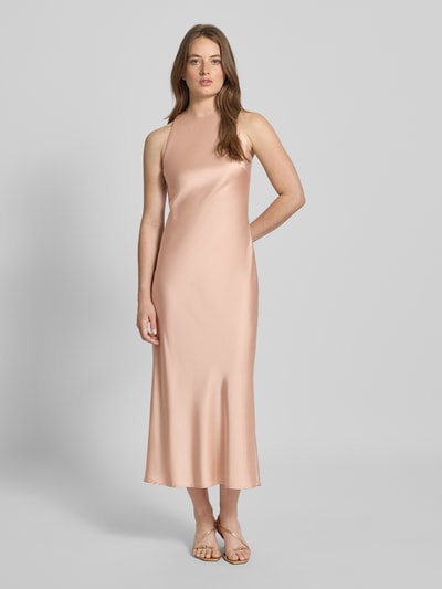 Gestuz Midi-jurk van viscosemix met ronde hals, model 'ceri' Rosé - 4