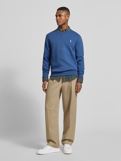 Polo Ralph Lauren Sweatshirt met labelstitching Marineblauw - 1