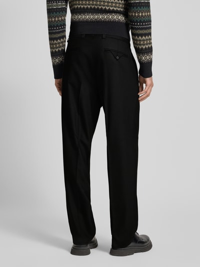 HUGO Regular fit pantalon met viscose, model 'FLIPS' Zwart - 5