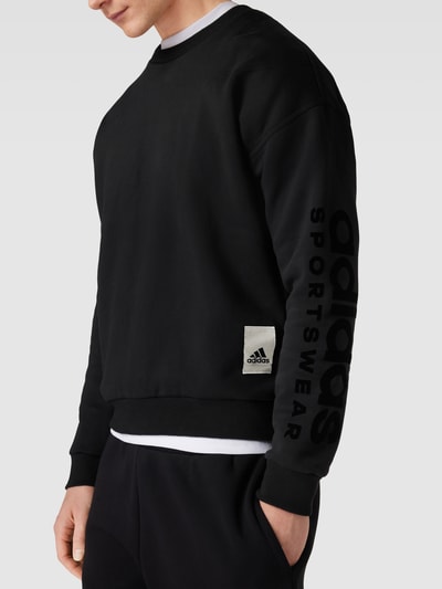 ADIDAS SPORTSWEAR Sweatshirt mit Label-Patch Black 3