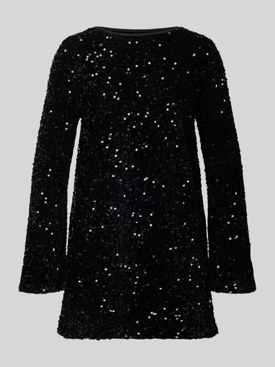ONLY Körpernahes Cocktailkleid mit Pailettenbesatz Modell 'ANIKA' Black 2