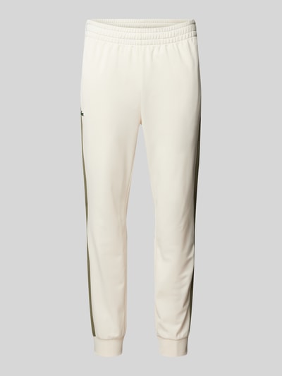 Lacoste Slim fit sweatpants met elastische band Offwhite - 2