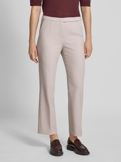 Windsor Spodnie do garnituru o kroju slim fit w kant Kamienny 4