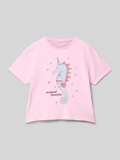 Name It T-Shirt mit Motiv-Print Rosa 1
