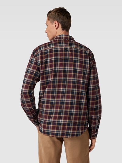 Marc O'Polo Regular Fit Freizeithemd mit Tartan-Karo Dunkelblau 5