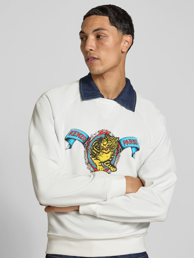 Kenzo relaxed fit sweatshirt van katoen Wit - 3
