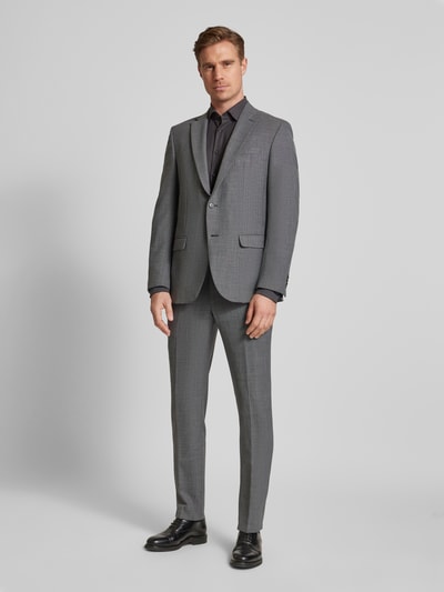 Jake*s Slim Fit Business-Hemd mit Kentkragen Anthrazit 1