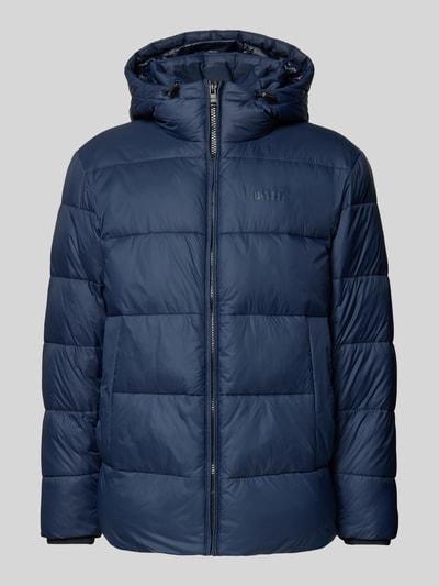 BOSS Regular fit gewatteerd jack met capuchon, model 'CIKORO' Marineblauw - 2