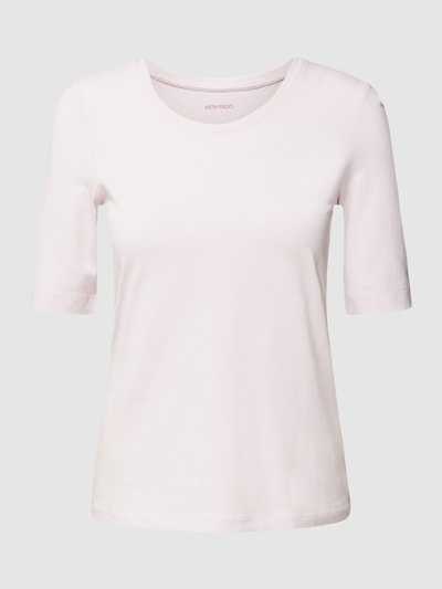 Montego T-shirt met ronde hals Rosé - 2