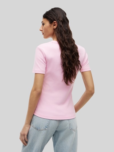 Tommy Hilfiger Slim Fit T-Shirt aus reiner Baumwolle Pink 5