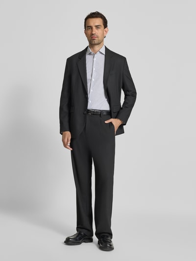 Tommy Hilfiger Tailored Slim Fit Businesshemd aus Baumwoll-Mix Marine 1