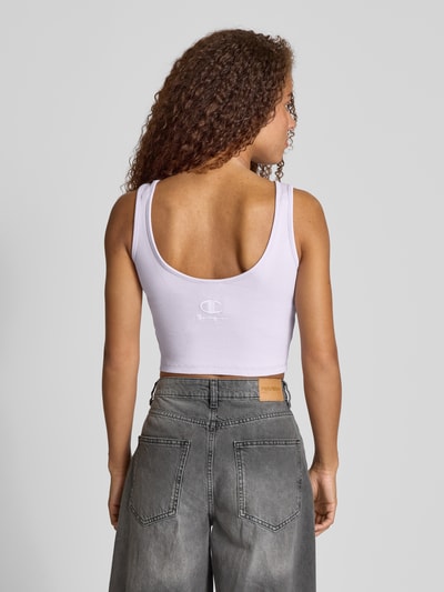 CHAMPION Fitted Fit Crop Top mit Label-Stitching Lavender 5