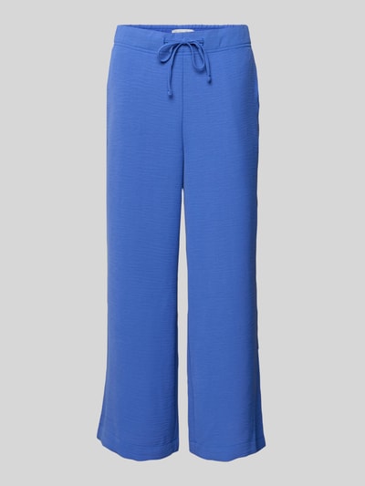 Produktfoto, Culotte mit Kordelzug und Eingrifftaschen von Französische, in Blau, Gerader-Schnitt, Elastischer-Bund, Eingrifftaschen, Bundweite 38 cm, Innenbeinlänge 60 cm