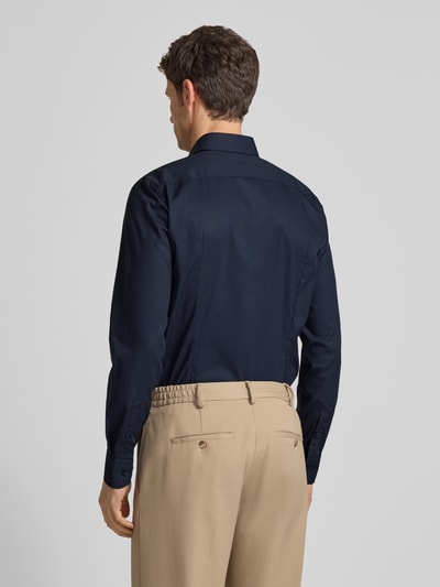 BOSS Koszula biznesowa o kroju slim fit z bardzo długim rękawem Granatowy 5