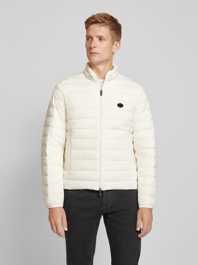 Emporio Armani Steppjacke mit Label-Patch Offwhite 4