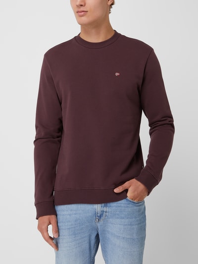 Napapijri Sweatshirt mit Logo-Stickerei Modell 'Balis' Bordeaux 4