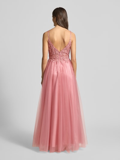 Hey Kyla Abendkleid mit floralem Spitzenbesatz Rosa 5