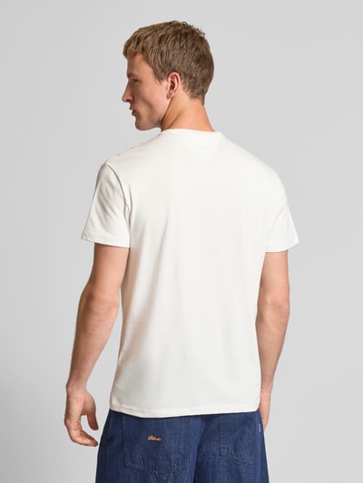 Tommy Jeans Regular fit T-shirt van puur katoen Offwhite - 5