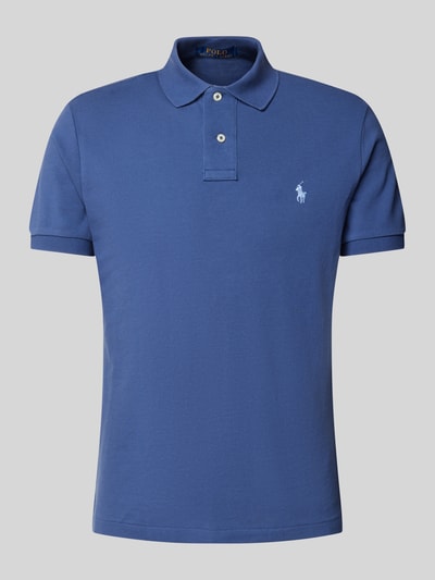 Polo Ralph Lauren Poloshirt mit Label-Stitching Petrol 2