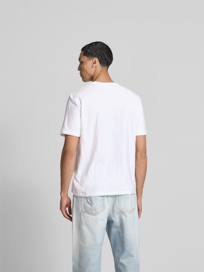 Diesel T-Shirt mit Label-Print Weiss 5