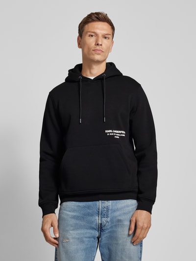 Karl Lagerfeld Hoodie mit Label-Print Black 4