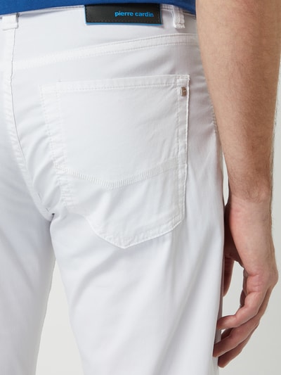 Pierre Cardin Tapered Fit Hose mit Stretch-Anteil Modell 'Lyon' - 'Futureflex' Weiss 3