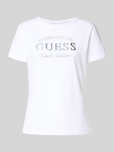 Guess Activewear T-shirt met labeldetail, model 'NINA' Wit - 2