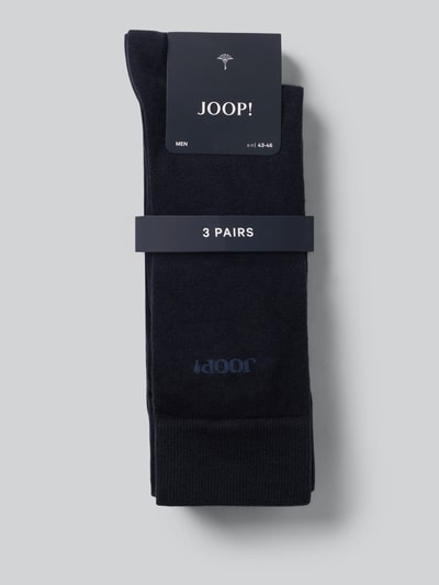 JOOP! COLLECTION Skarpety z mieszanki bawełny w zestawie 3 szt. Granatowy 3