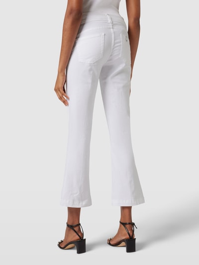 Liu Jo White Jeansy z poszerzaną nogawką i nakładanymi, wpuszczanymi kieszeniami model ‘FLY’ Biały 5