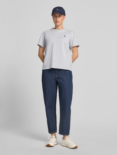Polo Ralph Lauren Relaxed Fit T-Shirts aus reiner Baumwolle Mittelgrau Melange 1