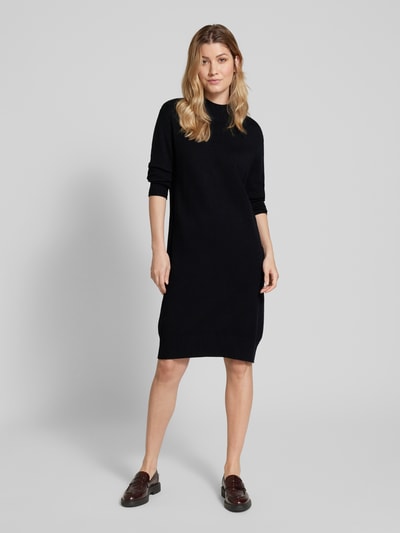 Christian Berg Woman Knielanges Kleid Stehkragen Black 1