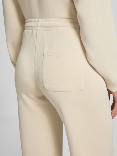 Smith and Soul Wide leg sweatpants met elastische band, model 'SCUBA' Offwhite gemêleerd - 3