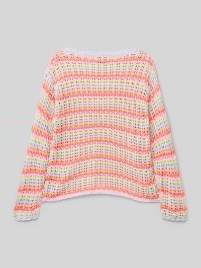 Tom Tailor Regular Fit Strickpullover aus Viskose-Mix Koralle 3