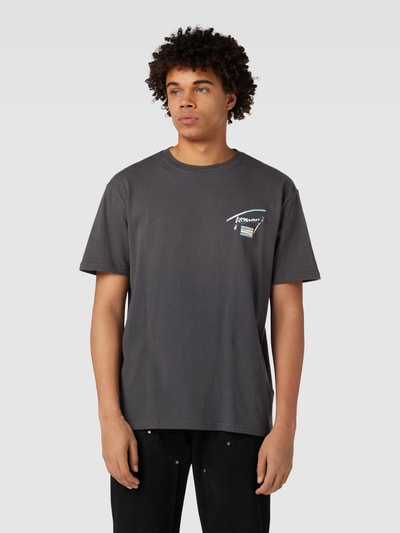 Tommy Jeans T-shirt met labelprint Antraciet - 4