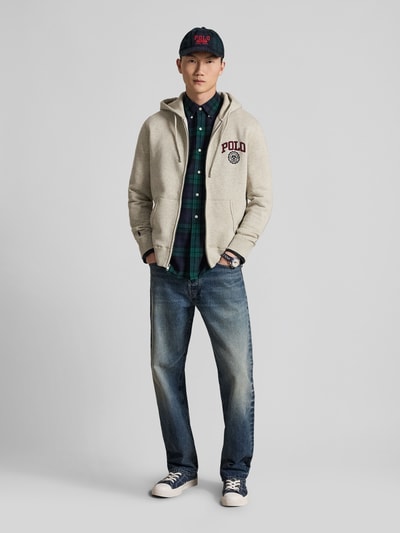 Polo Ralph Lauren Regular Fit Sweatjacke aus Baumwoll-Mix Hellgrau 1