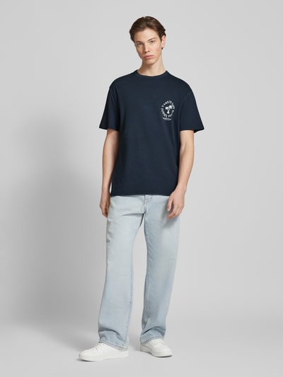 Tommy Jeans Regular Fit T-Shirt mit Label-Print Modell 'NOVELTY GRAPHIC' Marine 1