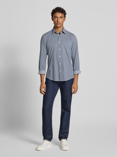 Marc O'Polo Koszula casualowa o kroju shaped z czystej bawełny Niebieski 1