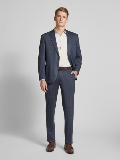 Christian Berg Men Slim Fit Anzughose mit Gesäßtaschen Blau 1