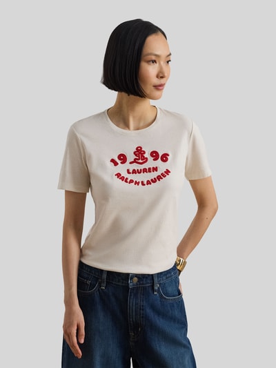 Lauren Ralph Lauren Regular Fit T-Shirt aus reiner Baumwolle Sand 4