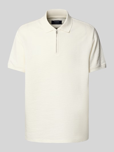 MCNEAL Poloshirt mit kurzem Reißverschluss Offwhite 2