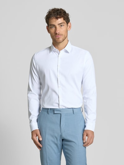 Jake*s Slim Fit Business-Hemd mit Kentkragen Weiss 4