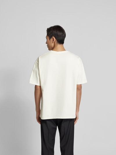 RHUDE T-Shirt mit Label-Print Weiss 5