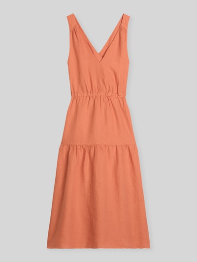 Marc O'Polo Relaxed Fit Freizeitkleid aus reinem Leinen Orange 2