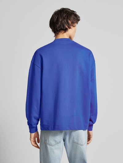 Hugo Blue Sweatshirt mit Stehkragen Modell 'Nedro' Blau 5