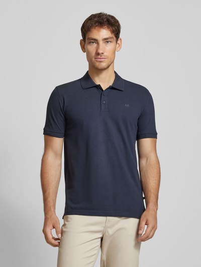 Matinique Poloshirt in melierter Optik Marine 4