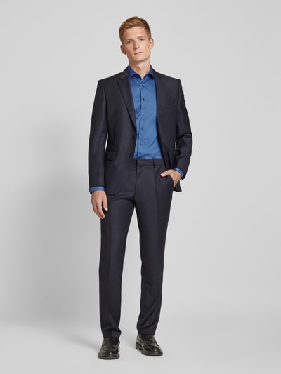 Eterna Slim Fit Business-Hemd mit Kentkragen Blau 1